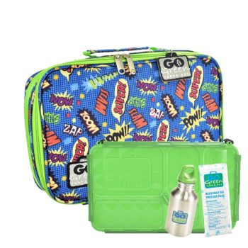 Go Green Lunch Box Super Hero Set