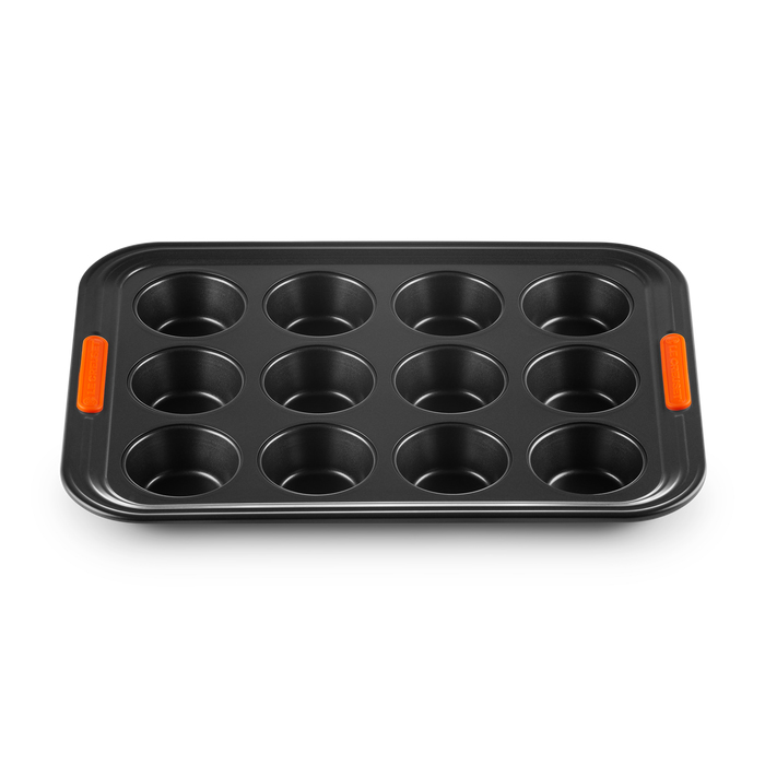 9410014000 Le Creuset Toughened Non-Stick Muffin Tray 12 Hole Side 2