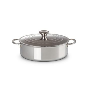 Le Creuset Signature 3Ply Stainless Steel Rondeau with Lid 26cm / 4.3L