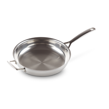 Le Creuset 3-ply Stainless Steel Frying Pan with Helper Handle (2 Sizes)