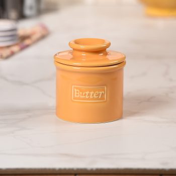 Butter Bell Crock Cafe Retro Golden Yellow