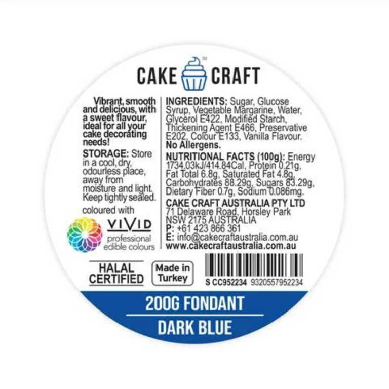 Dark Blue Fondant 200gm (2)