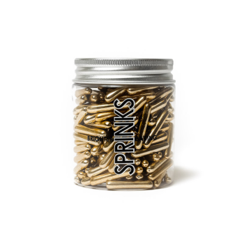 Sprinks Rods Vintage Gold Sprinkles 75g