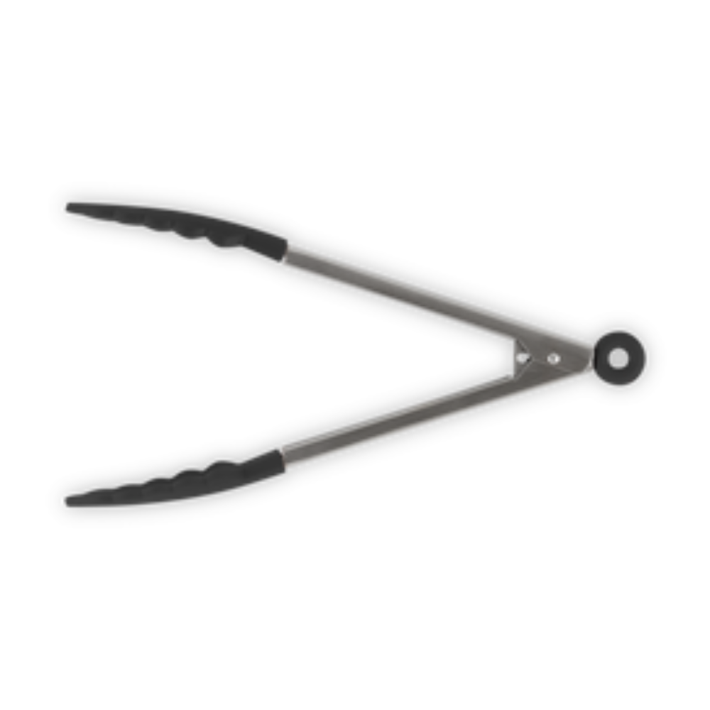 Le Creuset Tongs Silicone Tips Satin Black