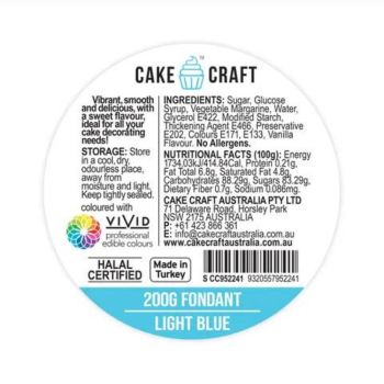 Light Blue Fondant 200gm (2)