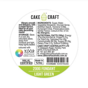 Light Green Fondant 200gm (1)