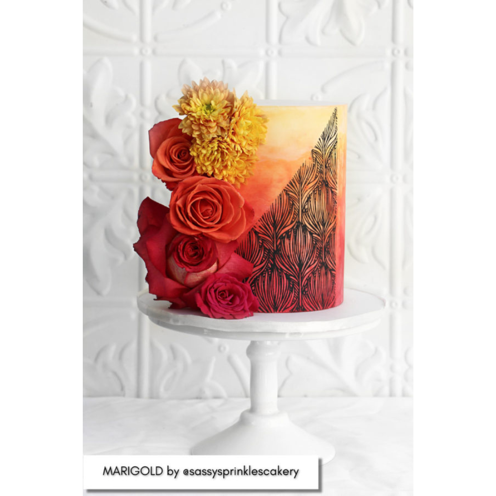 Marigold Mesh Stencil (4)