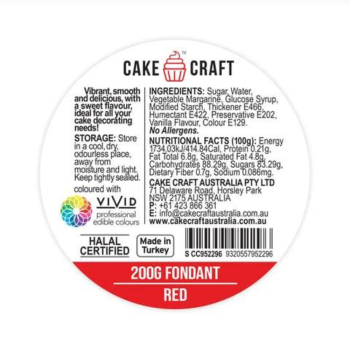 Red Fondant 200gm (2)