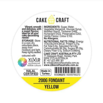 Yellow Fondant 200gm (1)