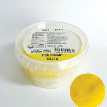 Cake Craft Fondant Yellow 200gm