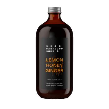 Six Barrel Soda Lemon Honey Ginger Syrup 500ml