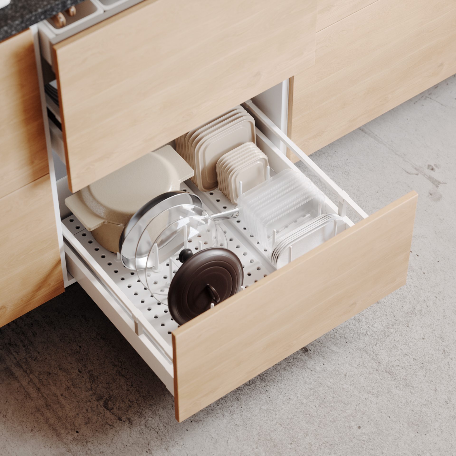 Umbra Peggy Drawer Organizer 2Pack Chef's Complements