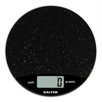 Salter Digital Black Marble Kitchen Scale 1g-8kg
