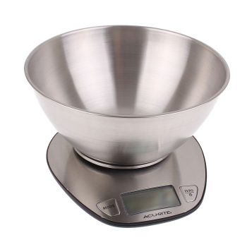 AcuRite S/S Digital Scale with Bowl 1g-15kg
