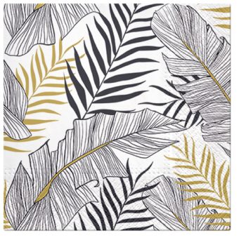 PAW Decor Lunch Napkins 33cm Exotic Leaves