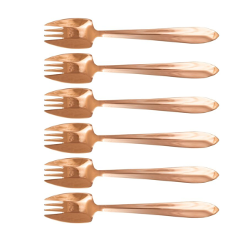 Splayd Black Label Rose Gold Mirror Set of 6