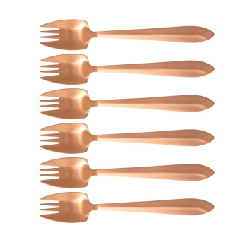 Splayd Black Label Rose Gold Satin Set of 6