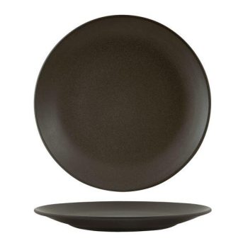 Zuma Charcoal Round Coupe Plate (4 Sizes)