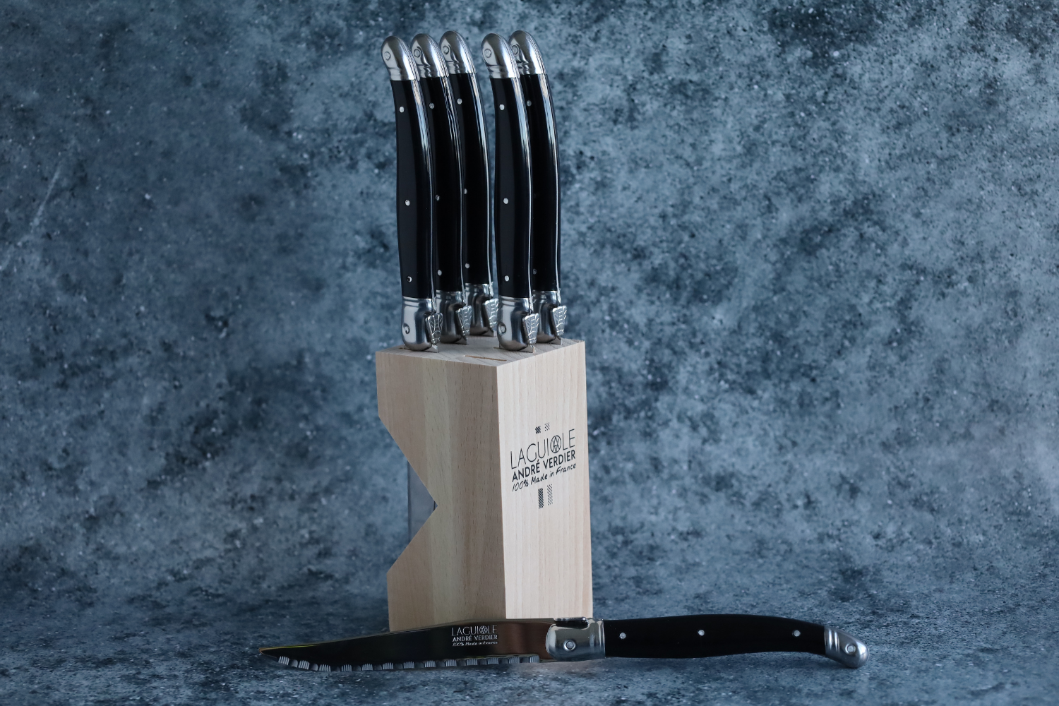 André Verdier Knife Block Black