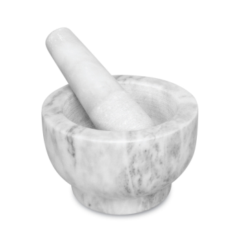 Avanti White Marble Footed Mortar & Pestle 13cm
