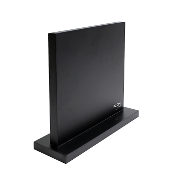 Icon Chef Magnetic Knife Block Duo Black