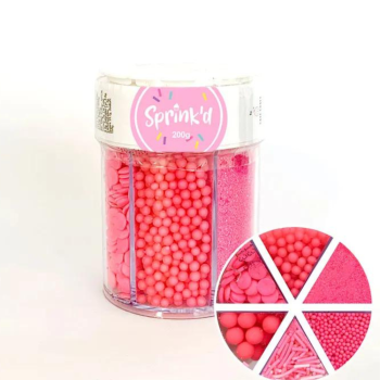 Sprink'd 6 Cavity 200g Bright Pink