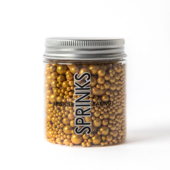 Sprinks Bubble and Bounce Matte Gold Sprinkles 75g