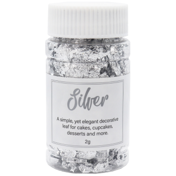 GoBake Decorating Leaf 2g Silver