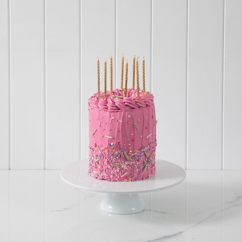 Gold Spiral Candles (3)