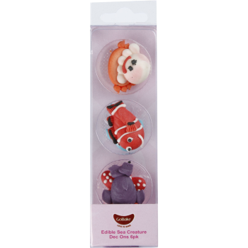 GoBake Dec Ons Sea Creature Pack of 6