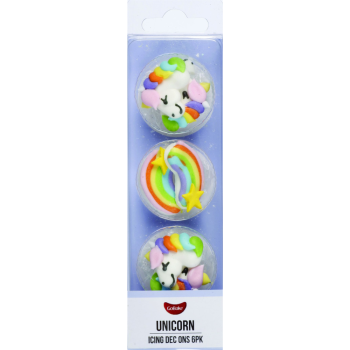 GoBake Dec Ons Unicorns Pack of 6