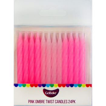 GoBake Twist Pink Ombre Candles