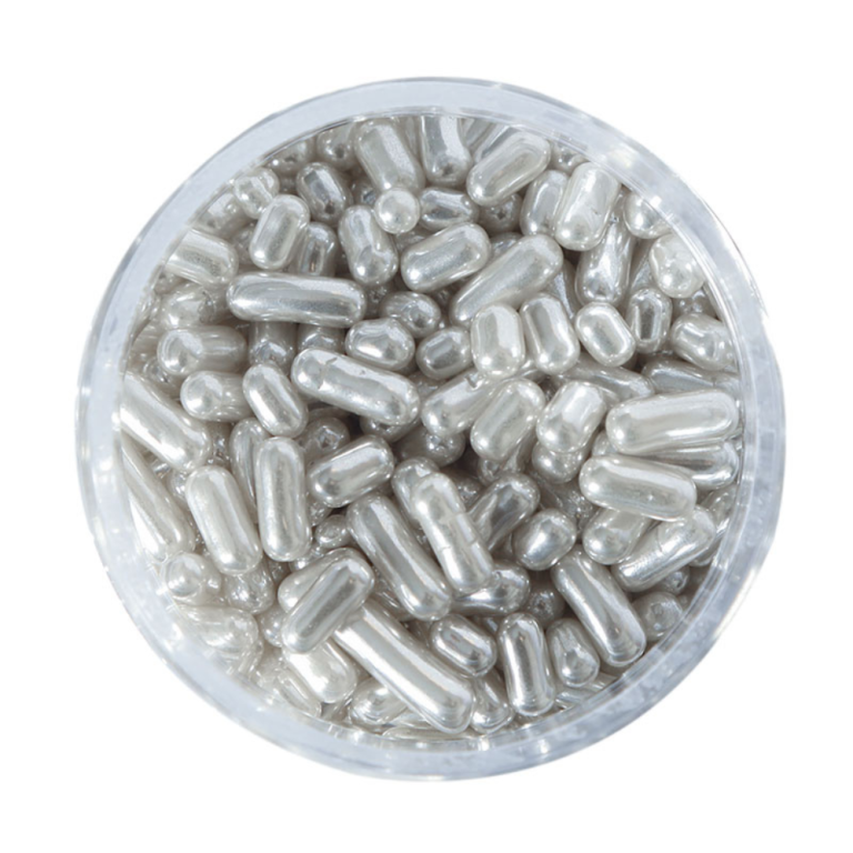 Metallic Silver Jimmies 1mm 85g (3)