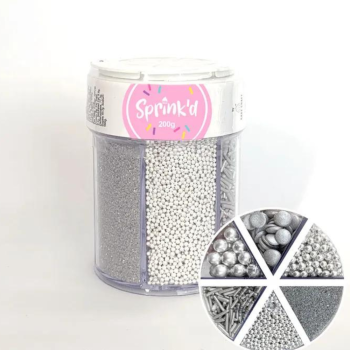Sprink'd 6 Cavity 200g Shiny Silver