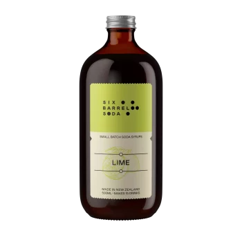 Six Barrel Soda Lime Syrup 500ml
