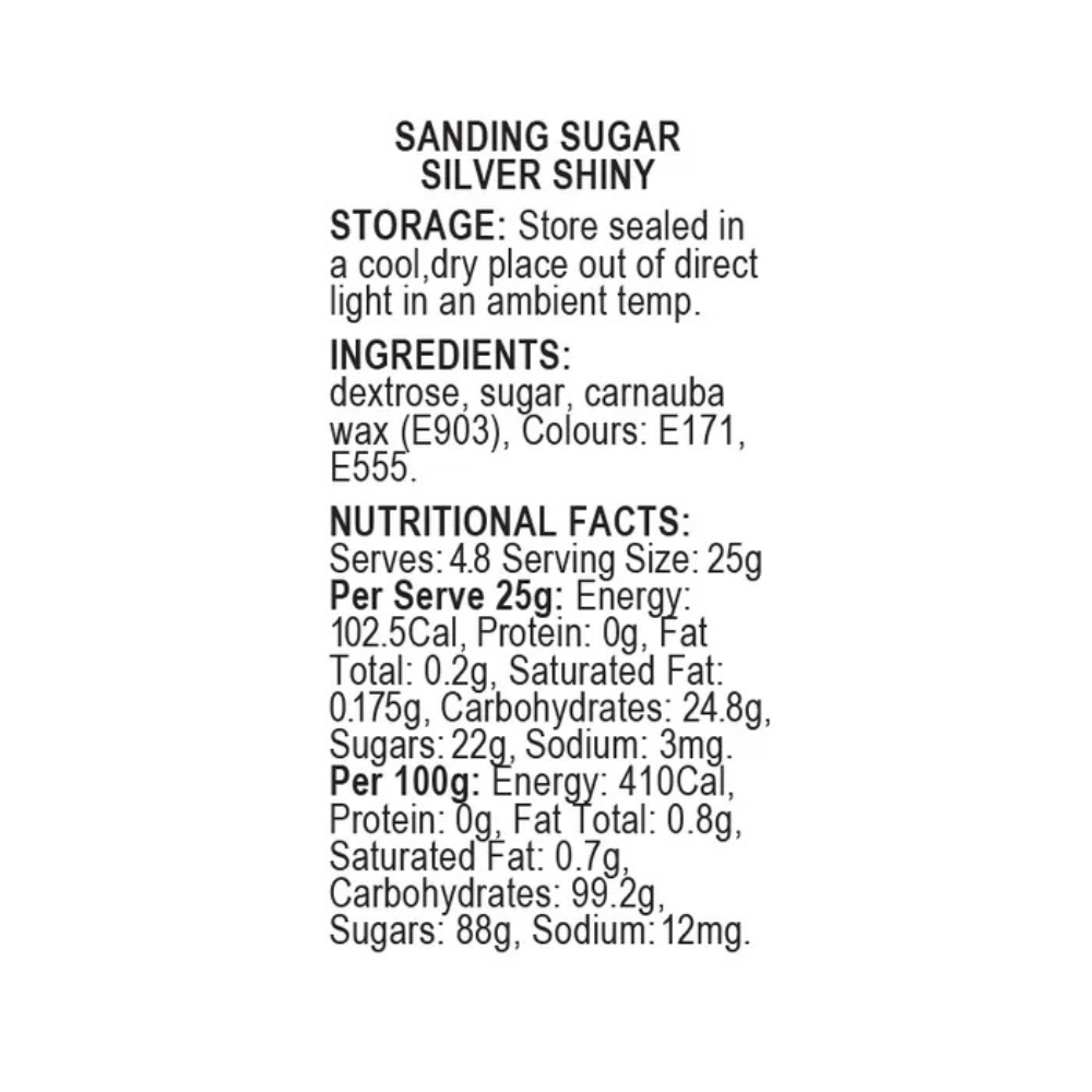 Sprink’d Sanding Sugar Silver