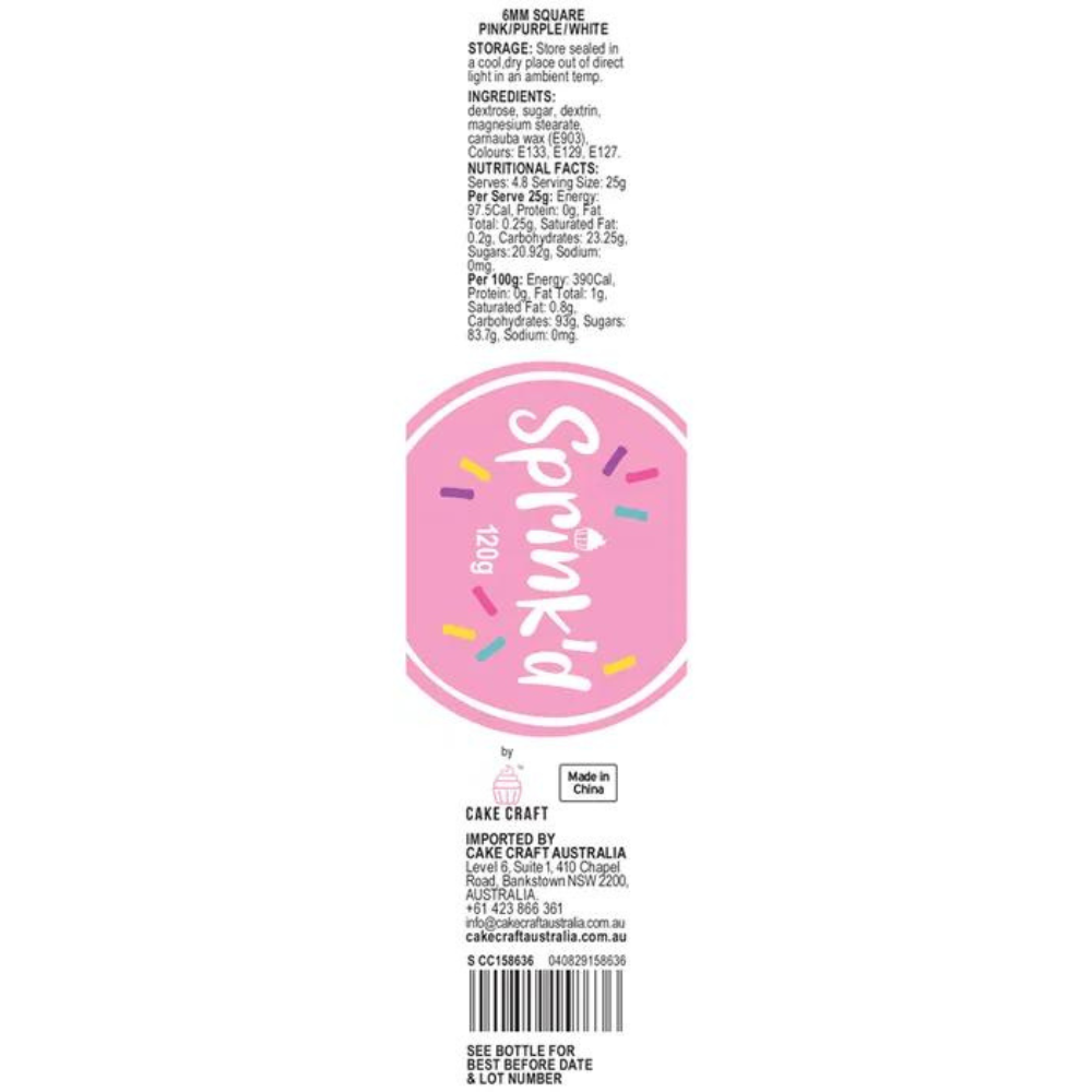 Squares 6mm Pink Purple White (2)