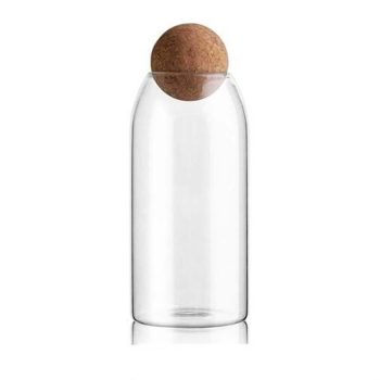 Gabel & Teller Glass Jar/ Bottle with Cork Ball Lid 1.2L