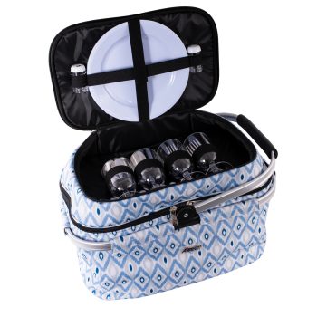 Avanti Insulated Picnic Basket Ikat 4 Person