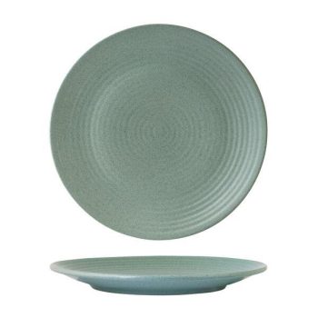 Zuma Mint Round Plate - Ribbed (3 Sizes)