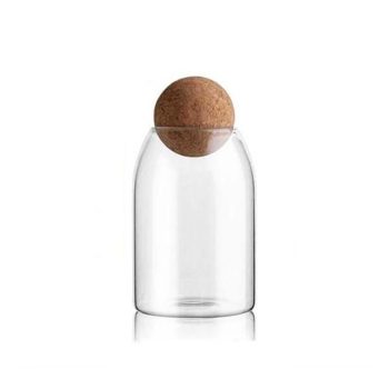Gabel & Teller Glass Jar/ Bottle with Cork Ball Lid 800ml