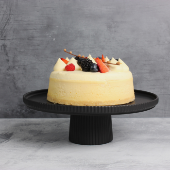 Gabel & Teller Ceramic Footed Cake Stand 28cm Matte Black