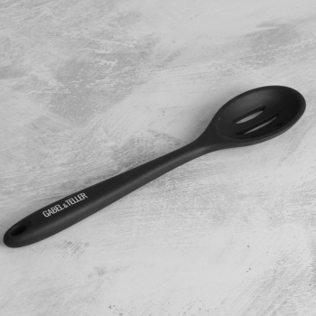 Gabel & Teller Silicone Slotted Spoon 27.5cm Black