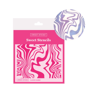 Sweet Sticks Sweet Stencils Illusion Marble