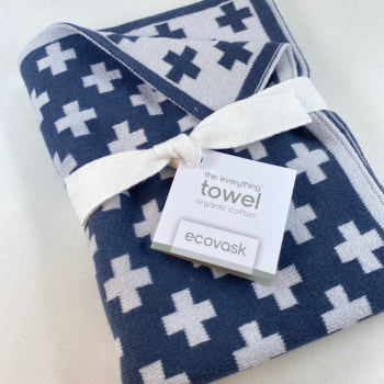 Ecovask 'The Everything Towel' Plus Navy 60x40cm