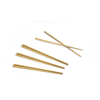 Gabel & Teller Stainless Steel Chopsticks Satin Gold 4 Sets