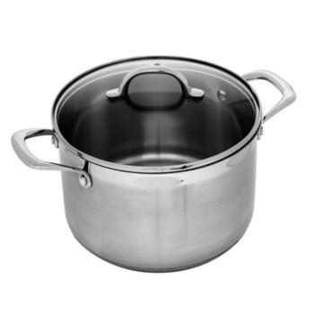 Swiss Diamond Premium Steel Stock Pot with Lid 24cm