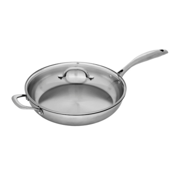 Swiss Diamond Premium Steel Sauté Pan with Lid 28cm