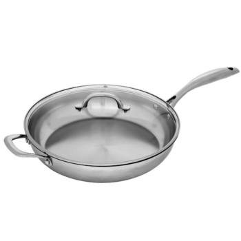 Swiss Diamond Premium Steel Sauté Pan with Lid 32cm