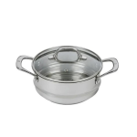 Swiss Diamond Premium Steel Universal Steamer with Lid